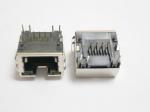 RJ45-8P8C Low Profile 
Jack Right angle with LED 